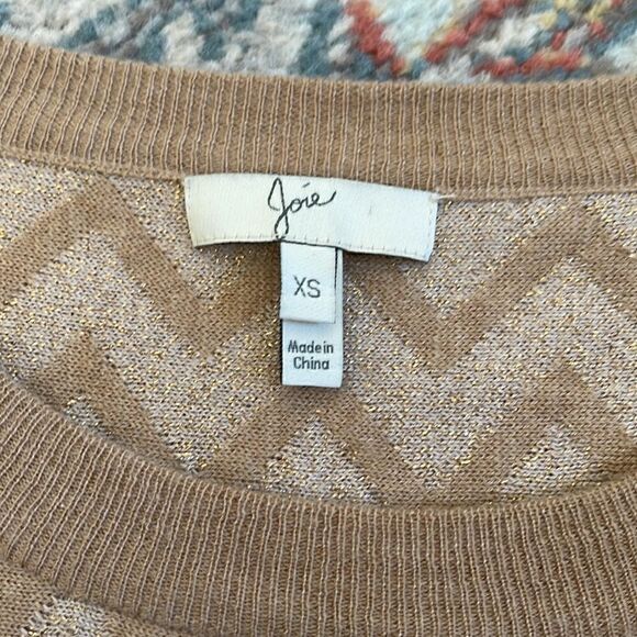 Joie Hideaki Chevron Cashmere blend Crew neck Sweater XS - Picture 5 of 7